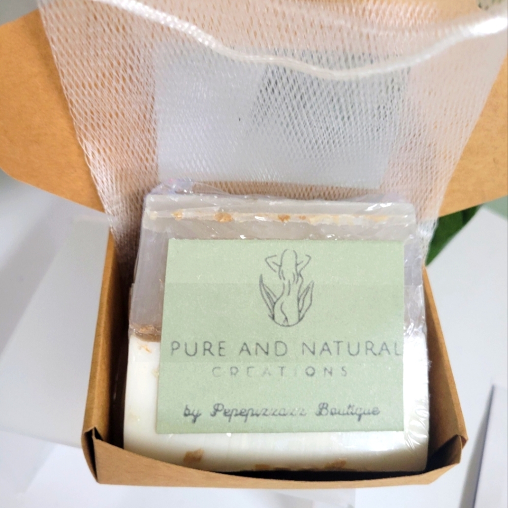 PureandNatural Goat Milk Soap gift box aprox 4 oz
